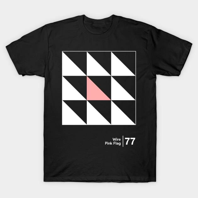 Pink Flag / Minimalist Graphic Artwork Design T-Shirt by saudade